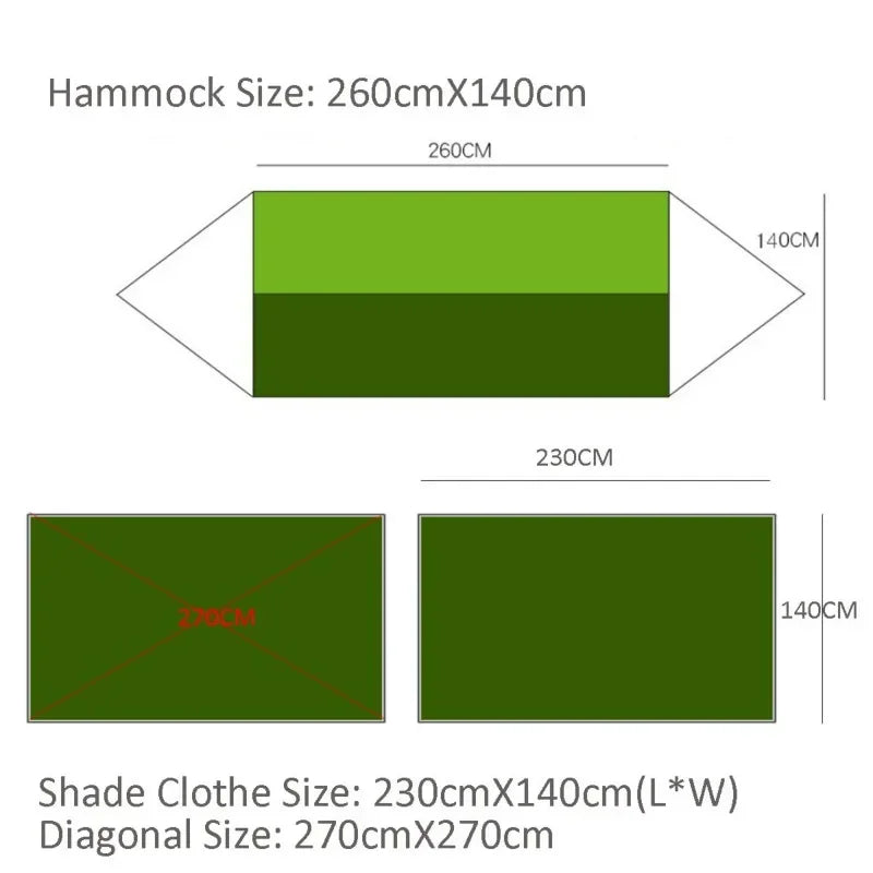Waterproof Hammock with Mosquito Net