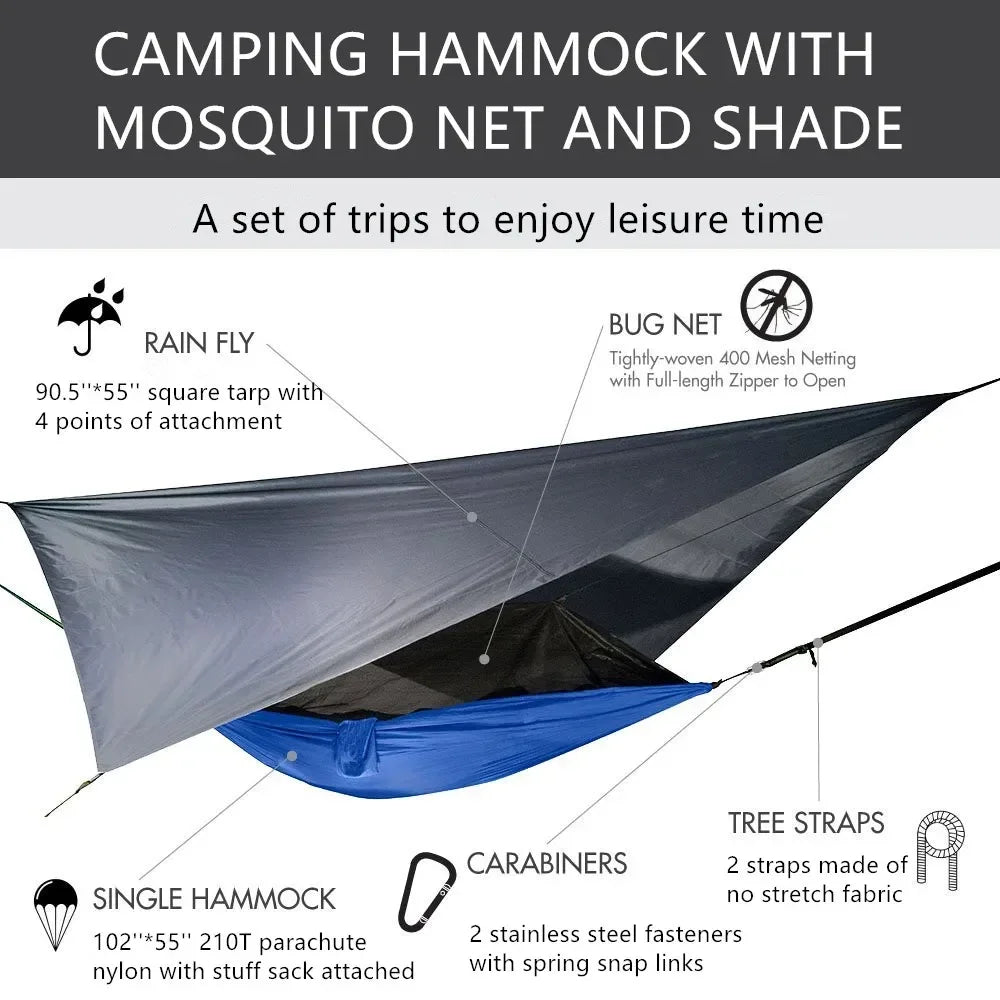 Waterproof Hammock with Mosquito Net