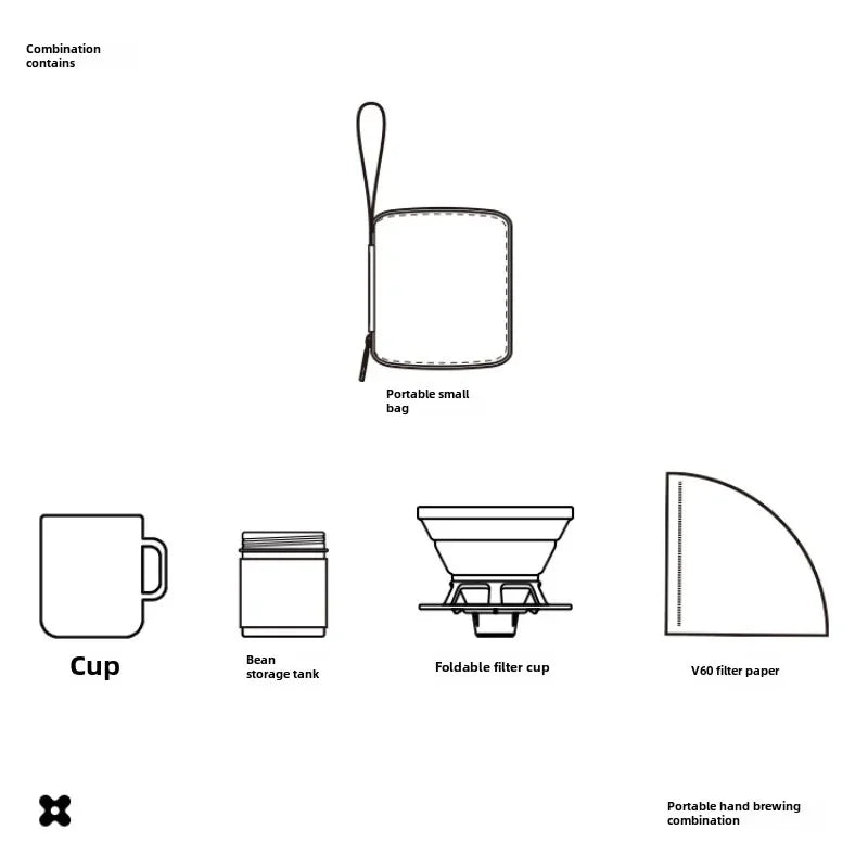 Outdoor Hand Brewed Coffee Set